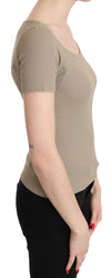 GF Ferre Chic Gray Nylon Tank Top with Designer Flair