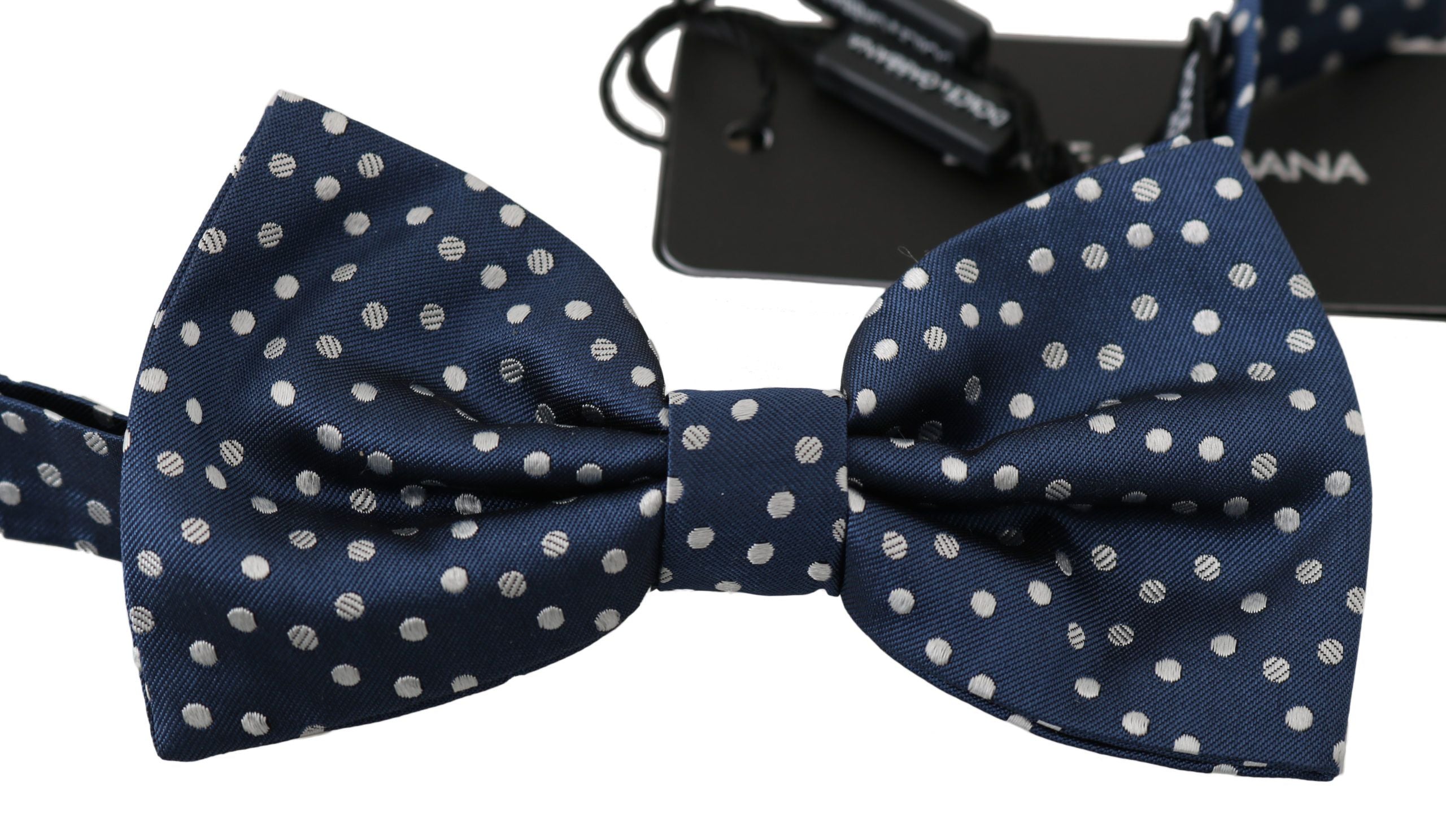 Dolce & Gabbana Elegant Silk Polka Dot Bow Tie