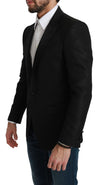 Veste blazer noire coupe slim Martini Dolce &amp; Gabbana