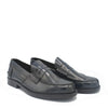 Saxone of Scotland Elegant Blue Calf Leather Loafers