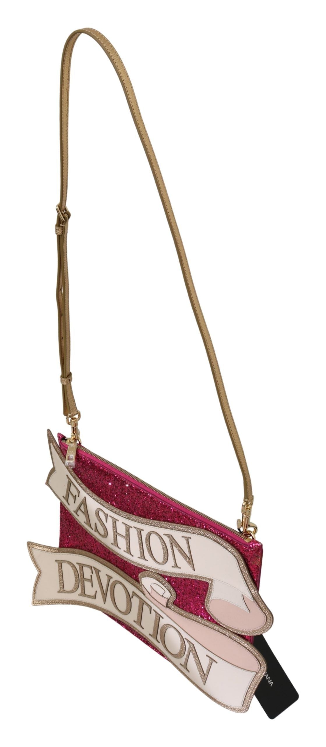 Pochette CLEO rose pailletée glamour de Dolce & Gabbana