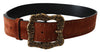 Ceinture élégante en cuir suédé Dolce &amp; Gabbana avec clous dorés