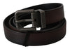 Ceinture élégante en cuir Dolce &amp; Gabbana en marron classique