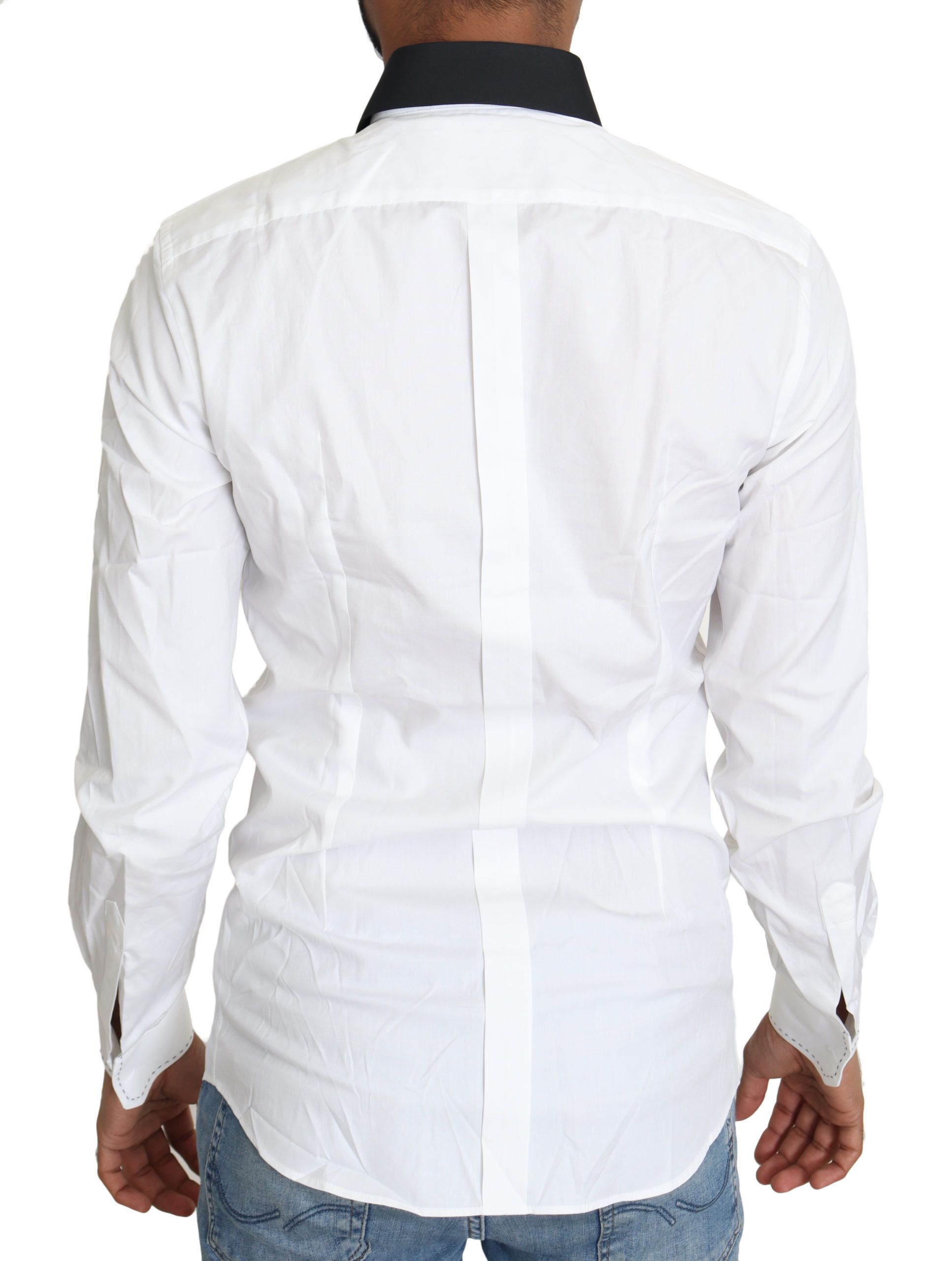 Dolce & Gabbana Elegant White Slim Fit Dress Shirt