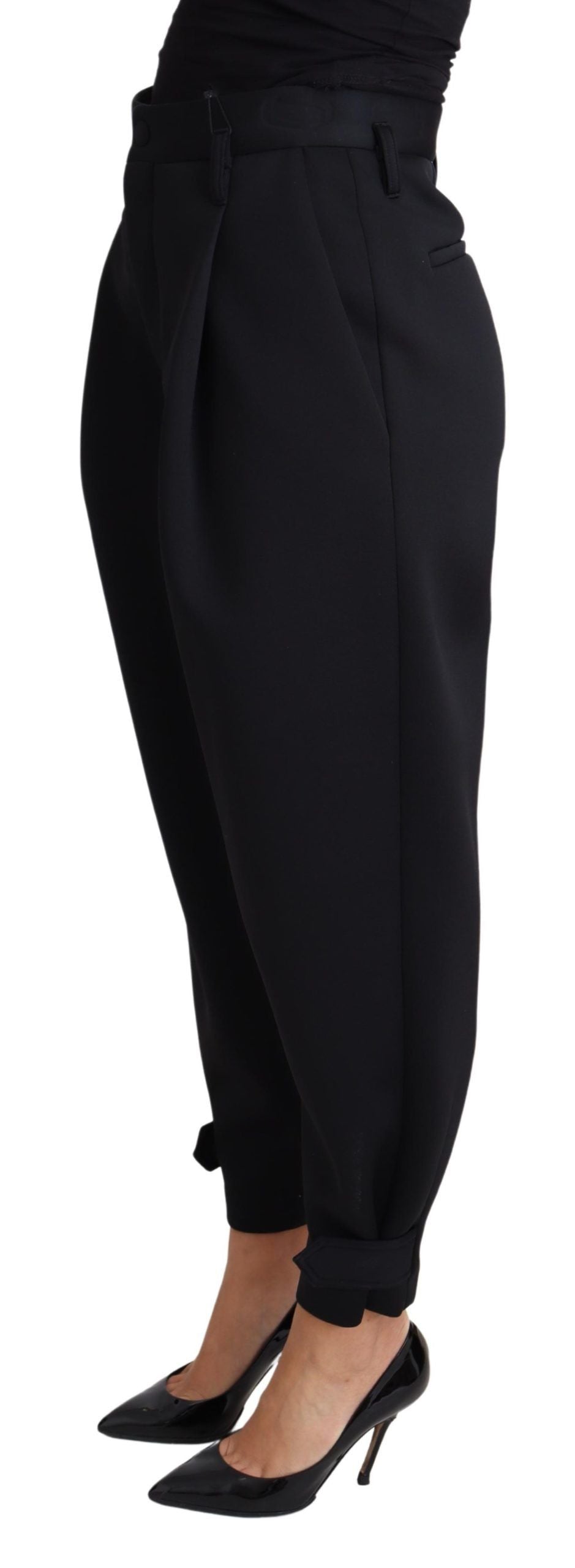 Dolce & Gabbana Elegante High-Waist-Cropped-Hose