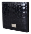 Dolce & Gabbana Elegant Exotic Leather Bifold Wallet