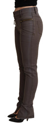 Jean slim slim chic marron PLEIN SUD