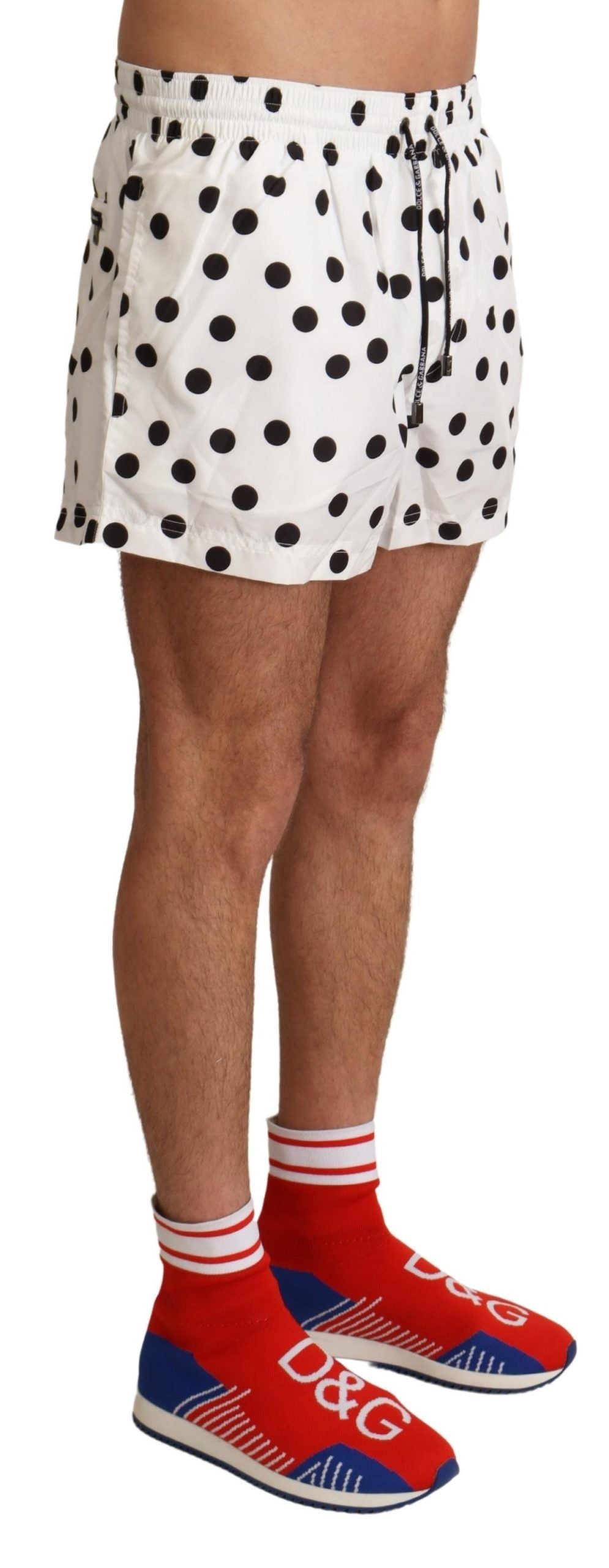 Dolce & Gabbana Polka Dotted Men's Swim Shorts