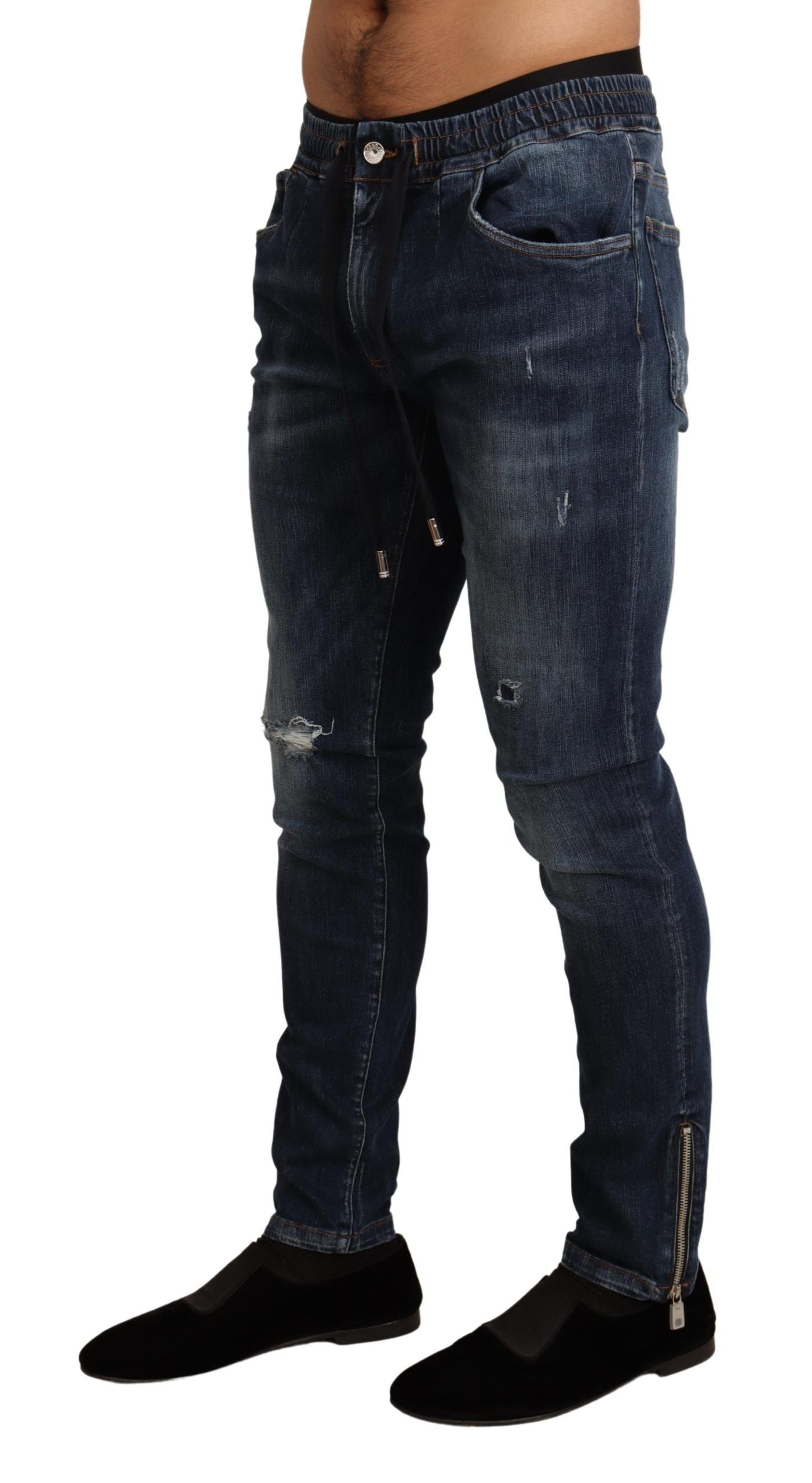 Dolce & Gabbana Elegant Dark Blue Skinny Jeans