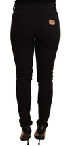 Dolce & Gabbana Chic Black Mid-Waist Skinny Denim Jeans