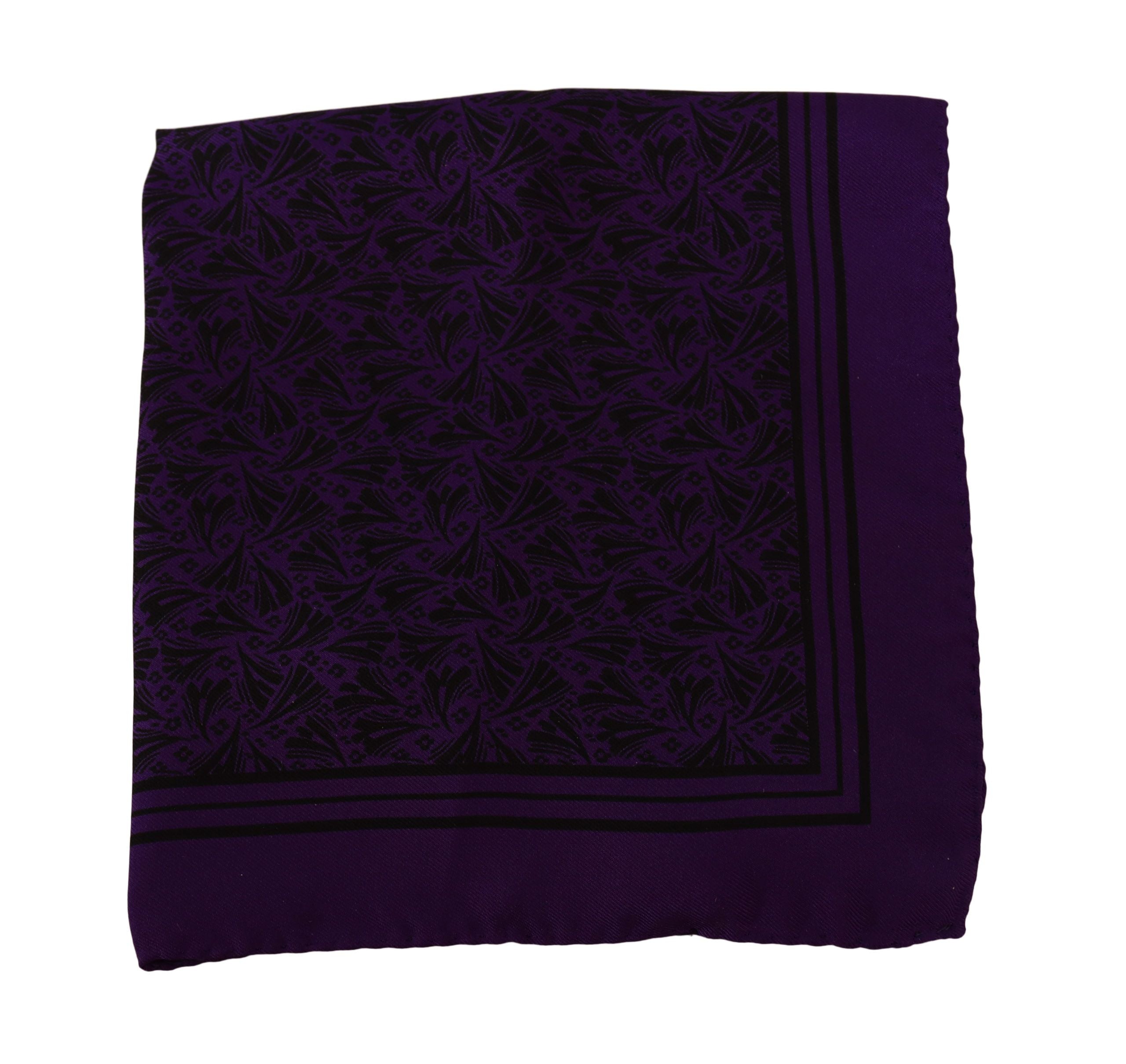 Dolce & Gabbana Elegant Silk Pocket Square in Purple