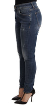 Dolce &amp; Gabbana Elegante Slim-Fit-Röhrenjeans im Distressed-Look