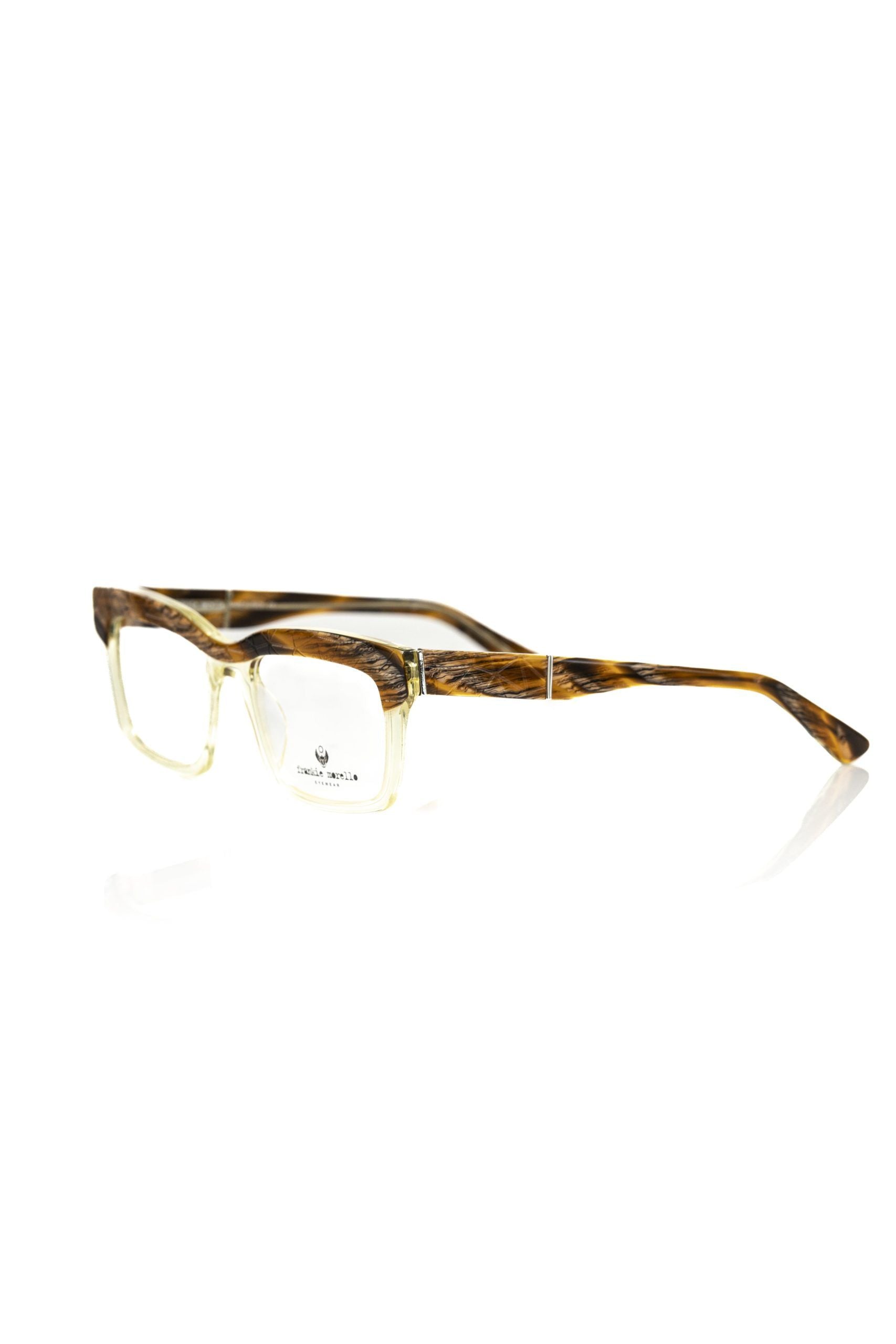 Frankie Morello Braune Acetat-Unisex-Brille