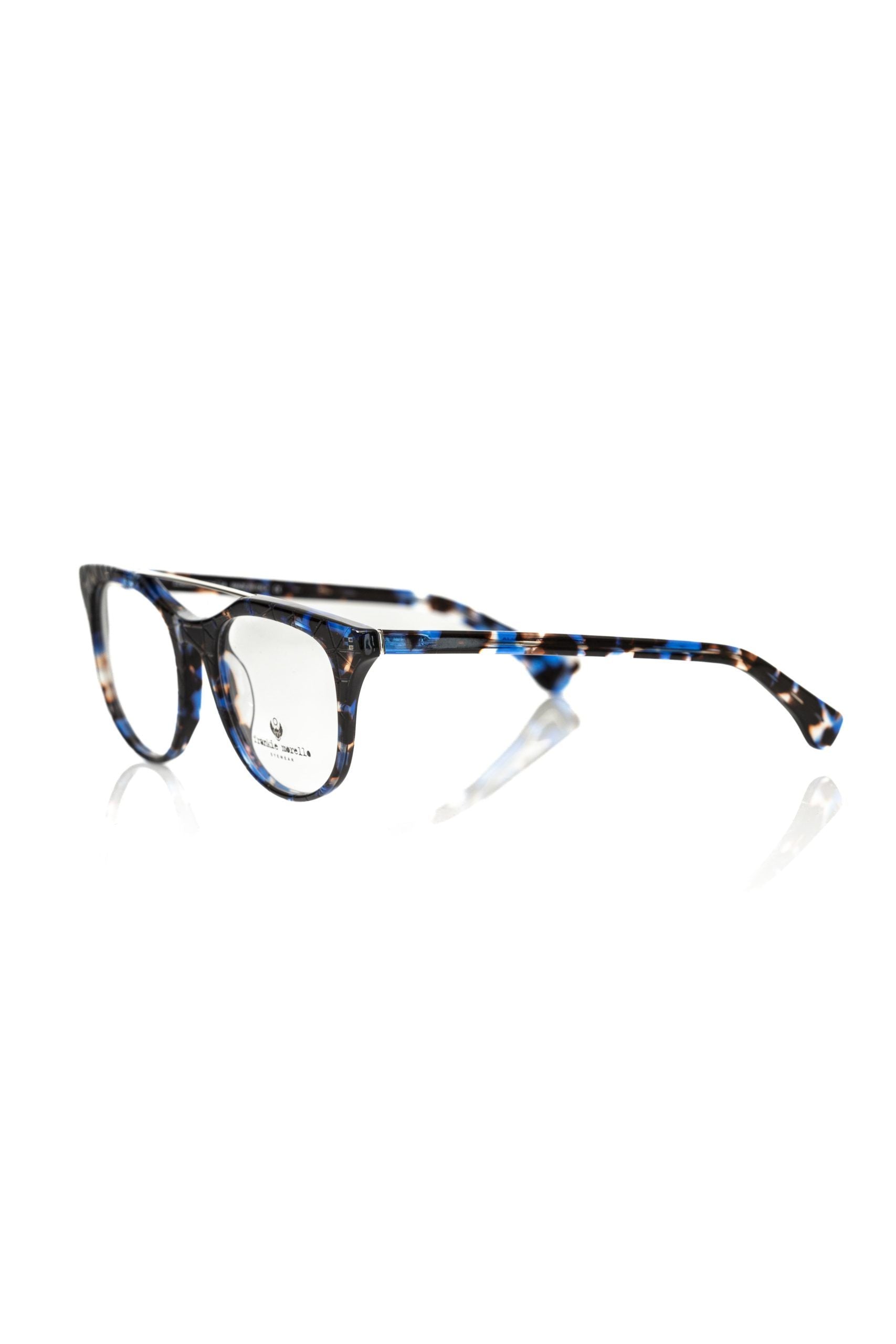 Frankie Morello Blauer Acetat-Unisex-Rahmen