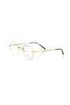 Frankie Morello Gold Metallic Unisex-Brille