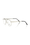 Frankie Morello Silber Metallic Unisex Brille