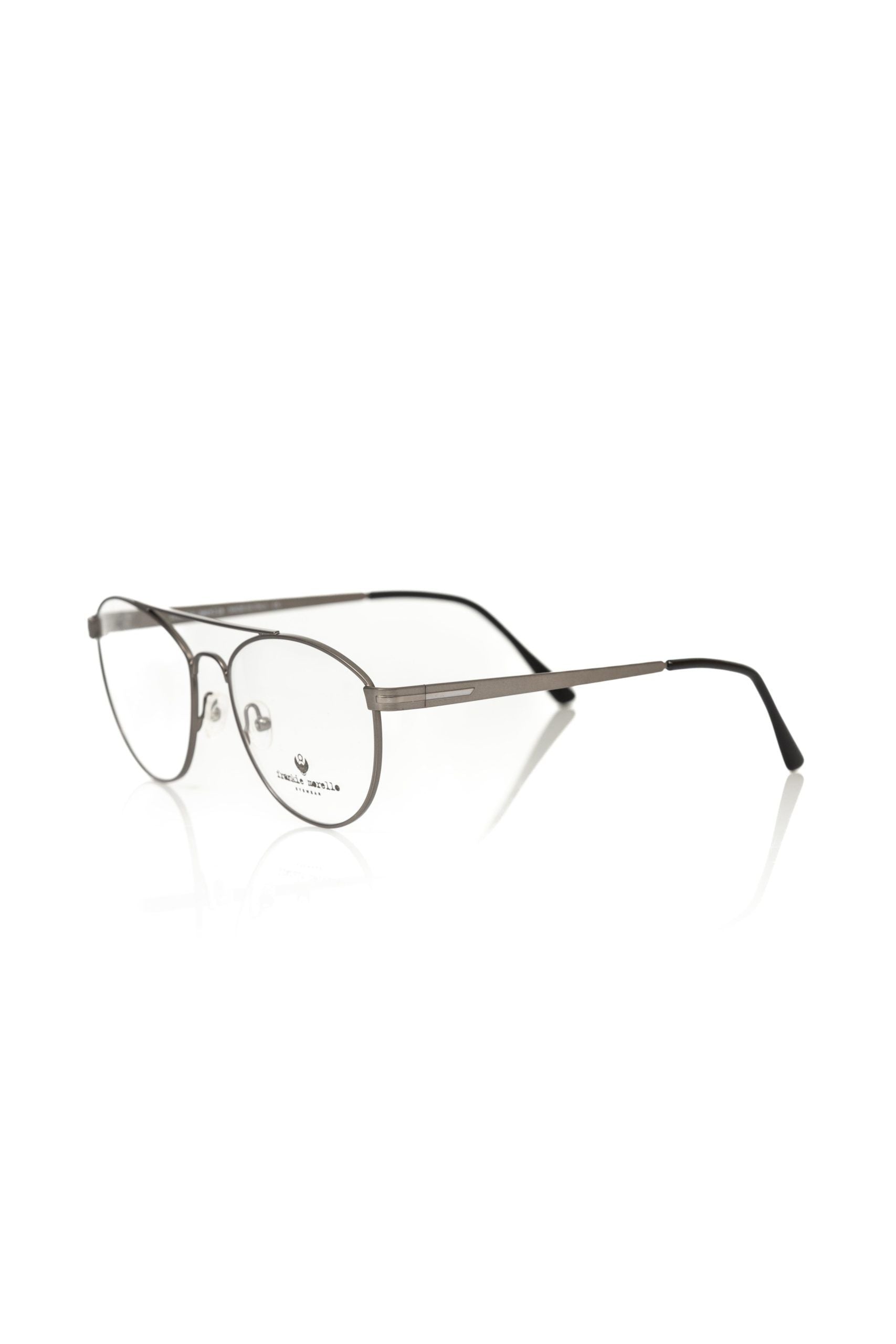 Frankie Morello Grau Metallic Unisex Brille