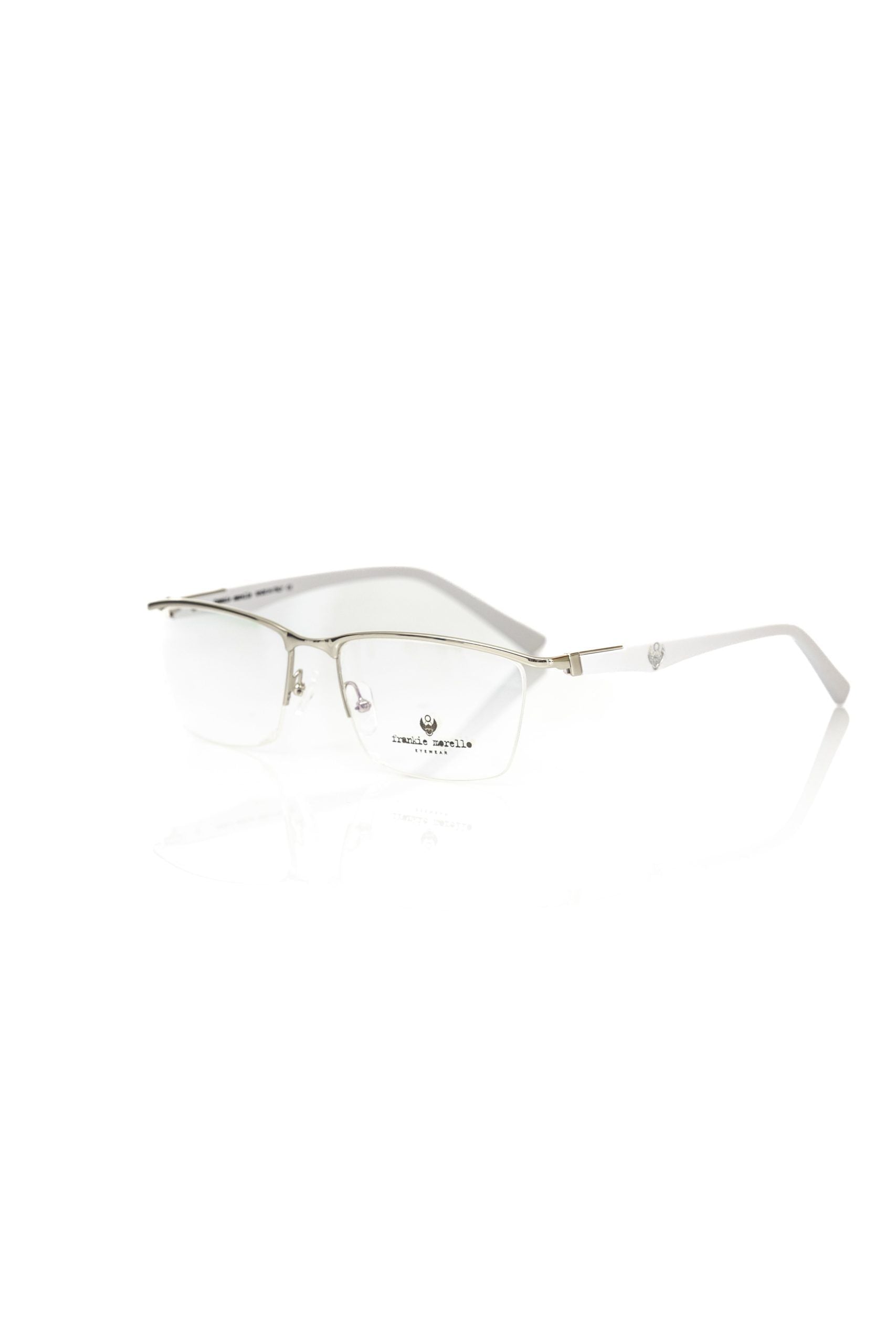 Frankie Morello Silber Metallic Unisex Brille