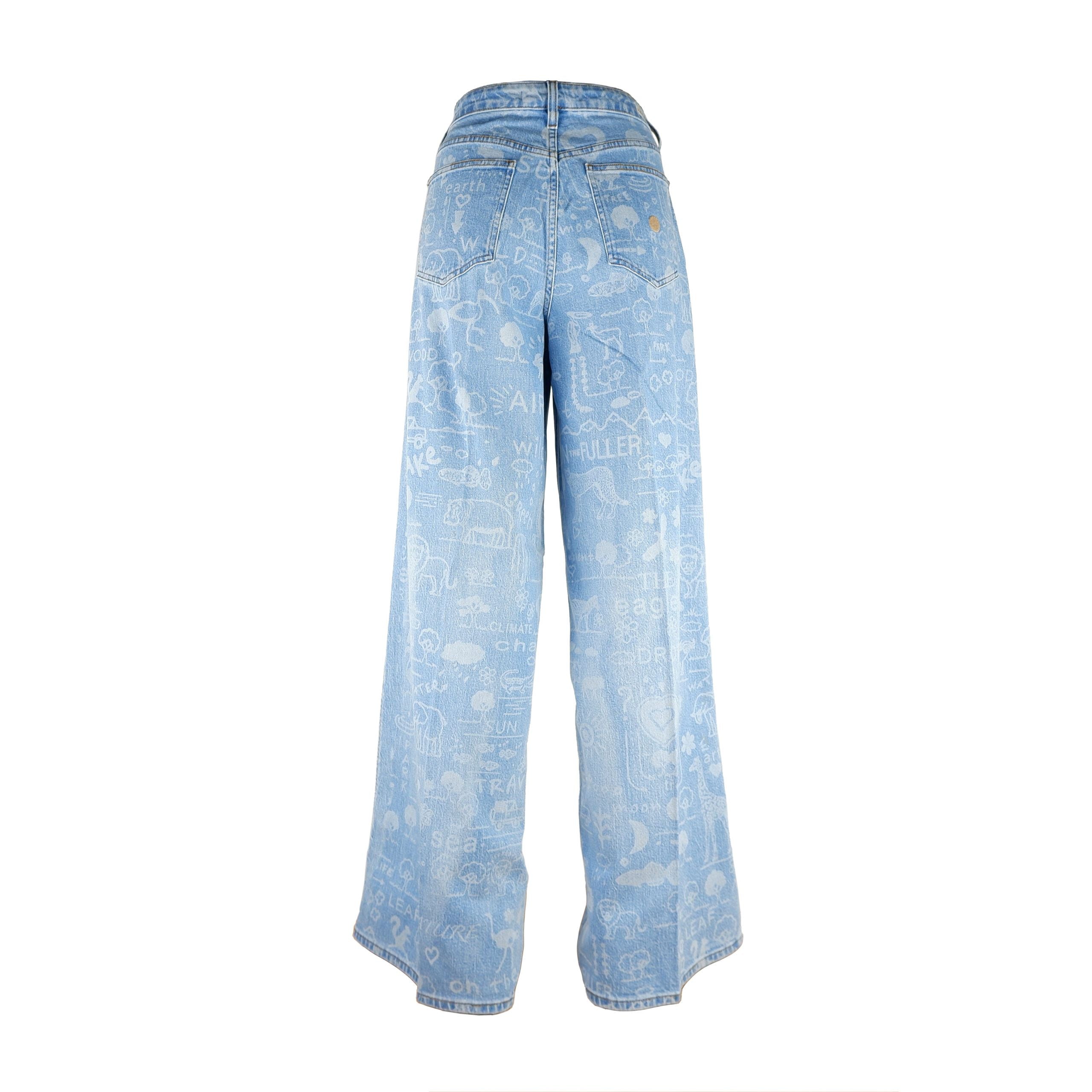 Don The Fuller Chic Wide Leg Printed Jeans