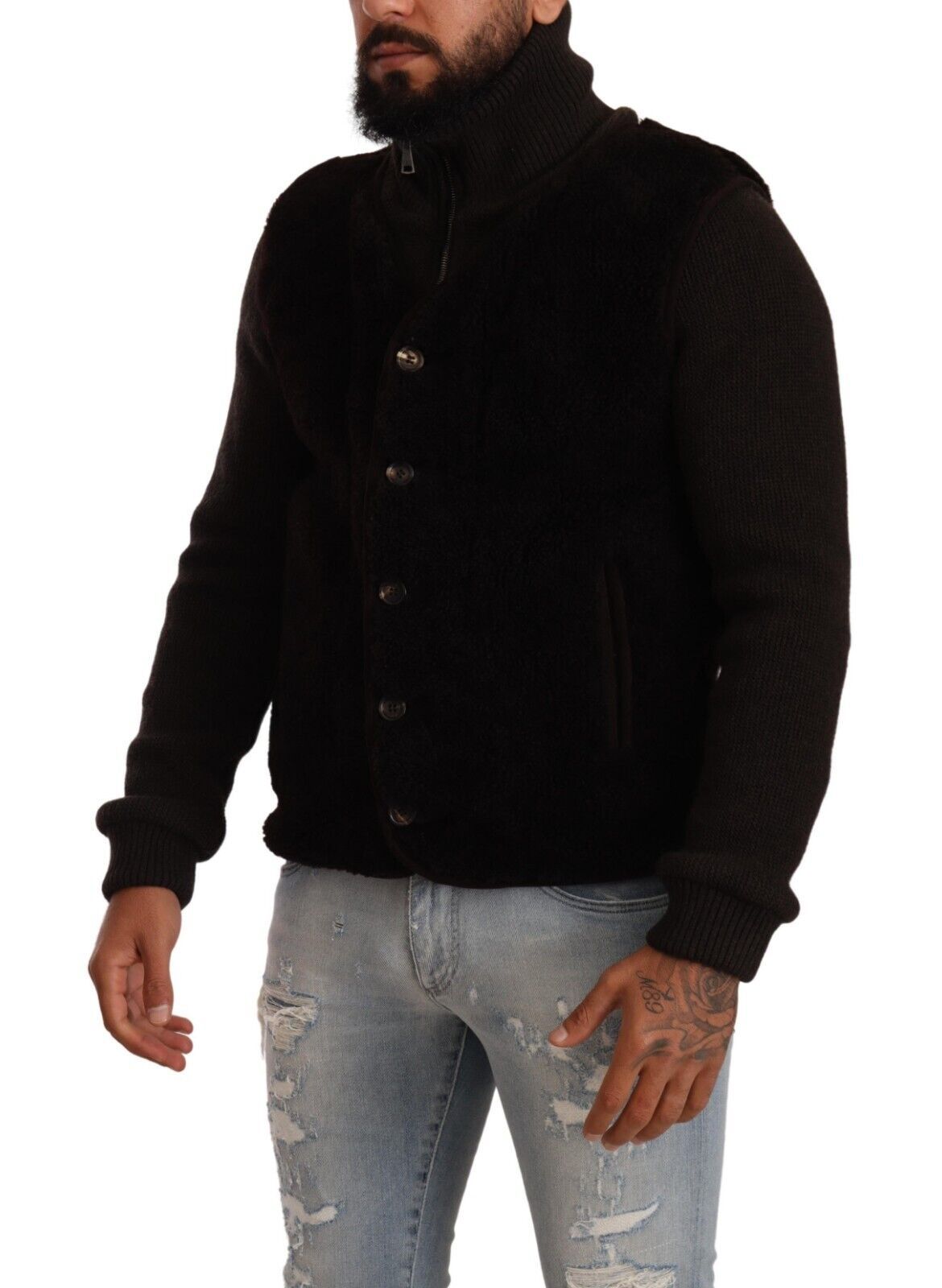 Dolce & Gabbana Elegante Bomberjacke aus Leder