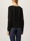 Pull en coton noir pour femme Love Moschino