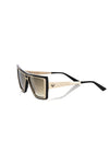 Frankie Morello Black Acetate Women's Sunglass