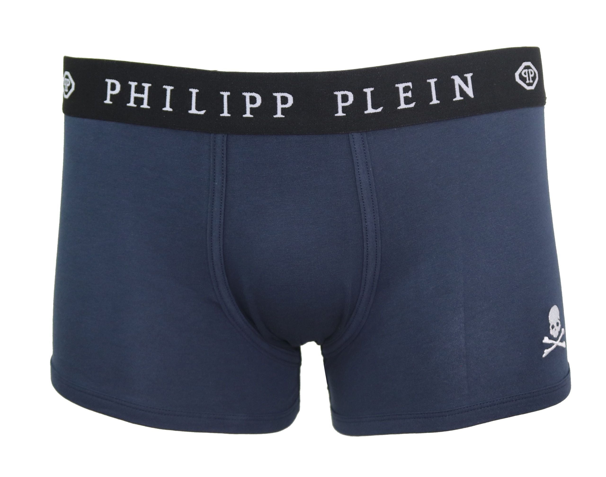 Philipp Plein - Blaue Baumwoll-Boxershorts für Herren