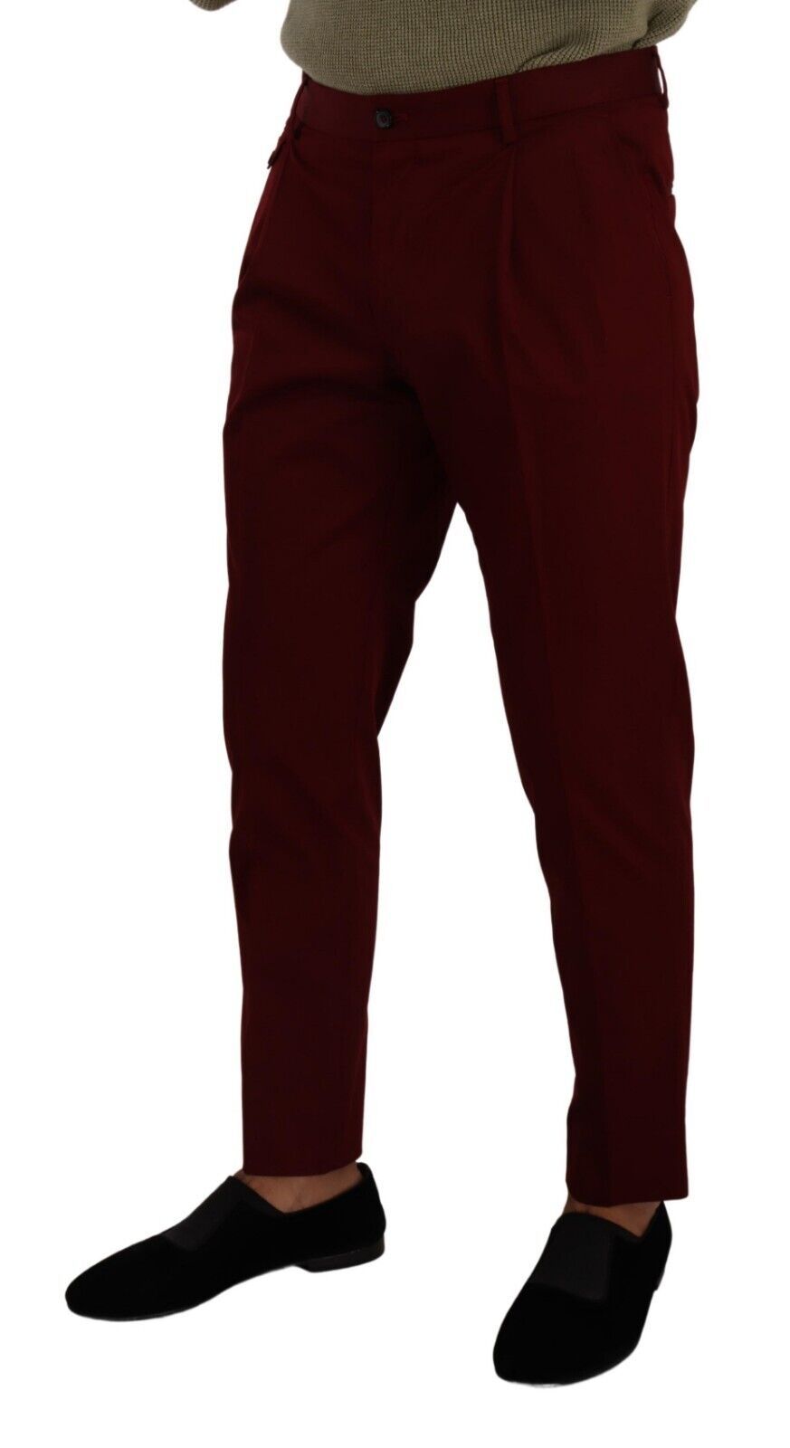 Pantalon chino rouge foncé élégant Dolce & Gabbana pour homme