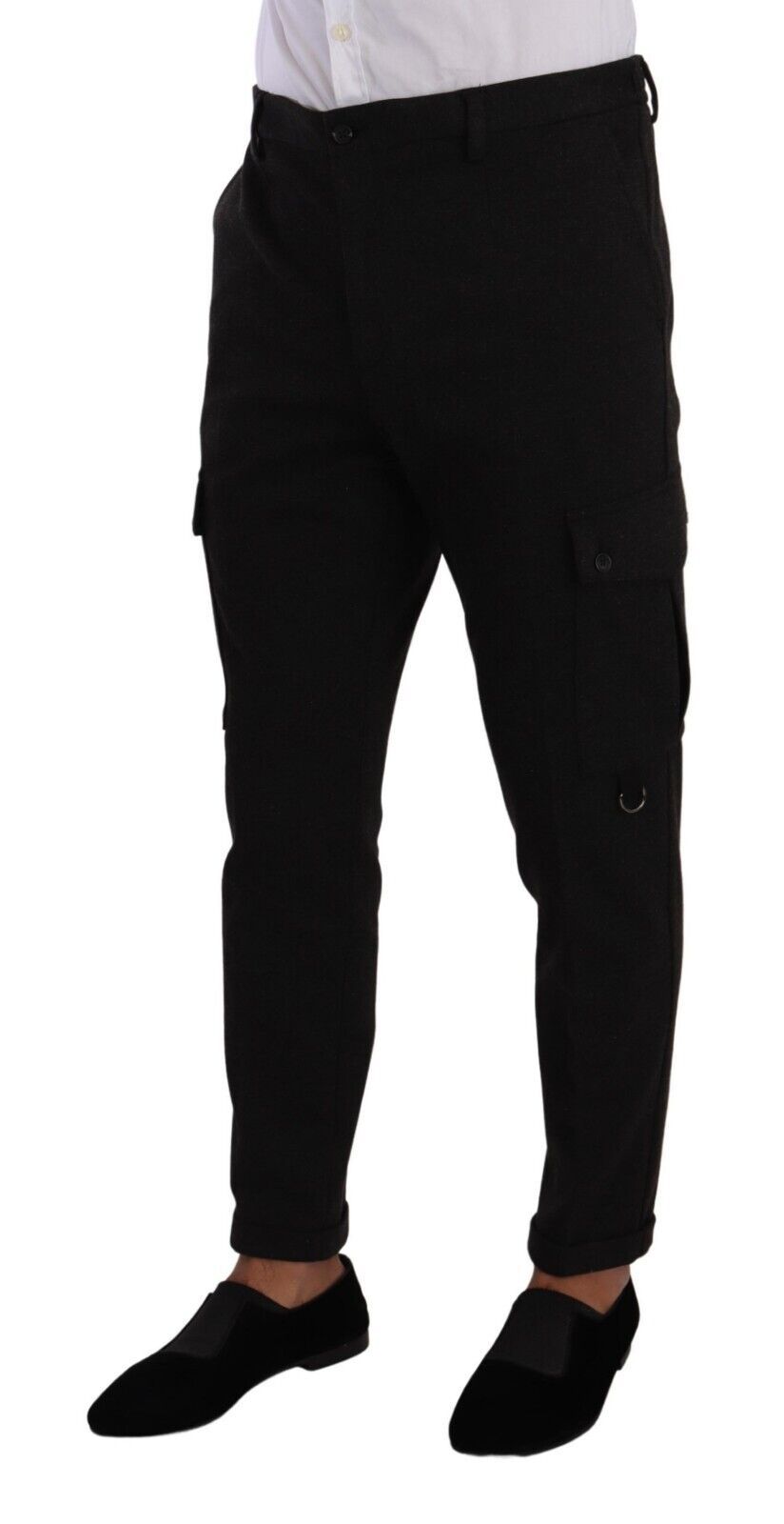 Pantalon cargo skinny élégant Dolce & Gabbana en noir intemporel