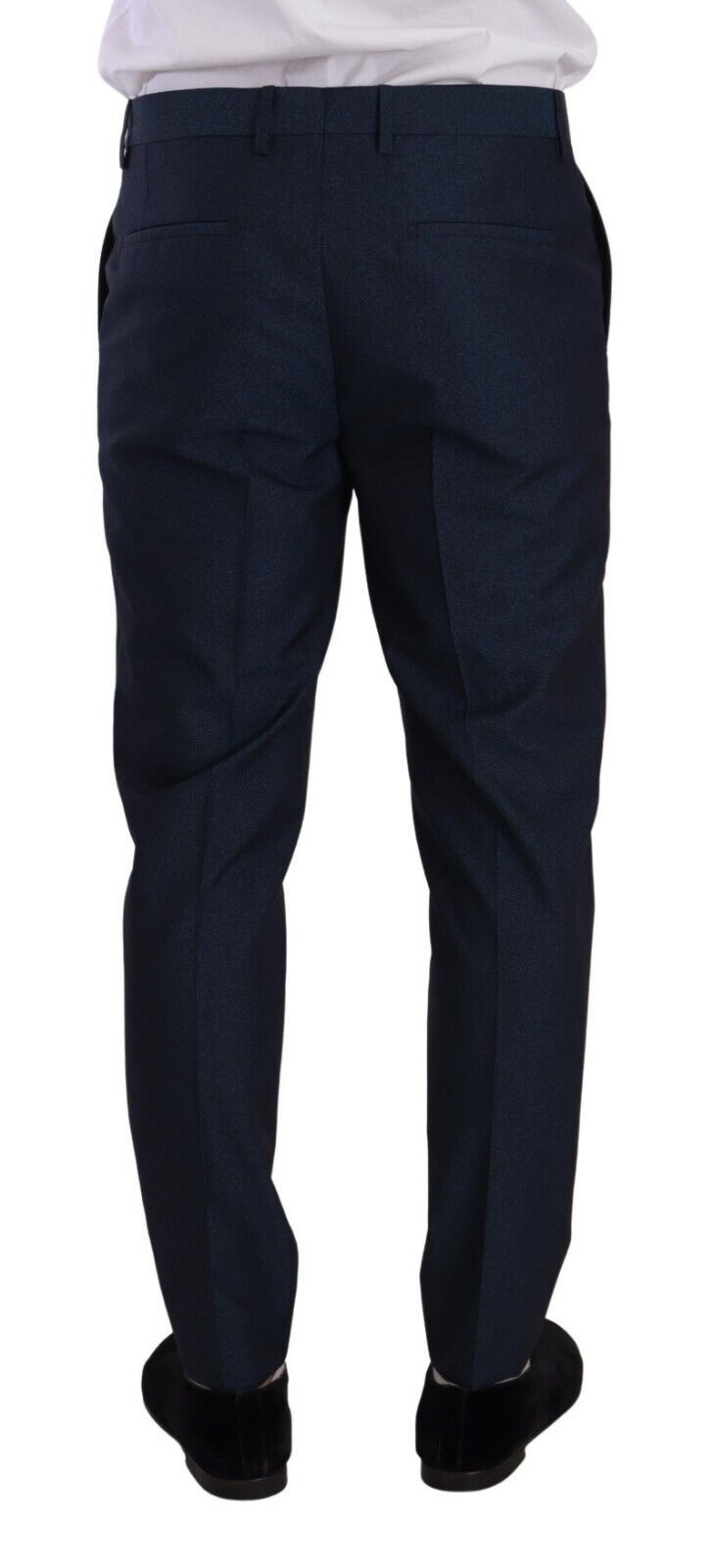 Pantalon habillé slim élégant Dolce & Gabbana en bleu foncé