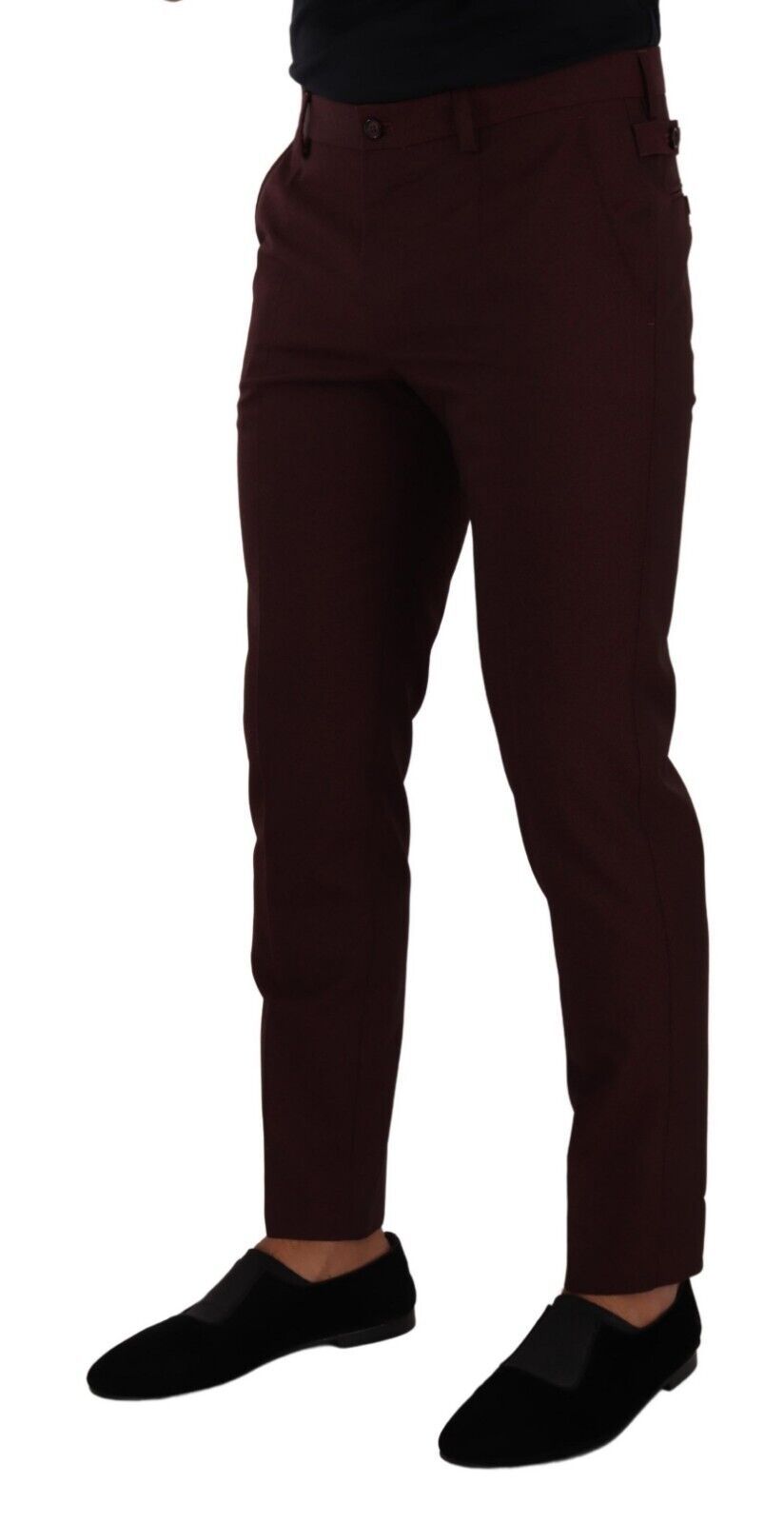 Pantalon habillé slim bordeaux Dolce & Gabbana