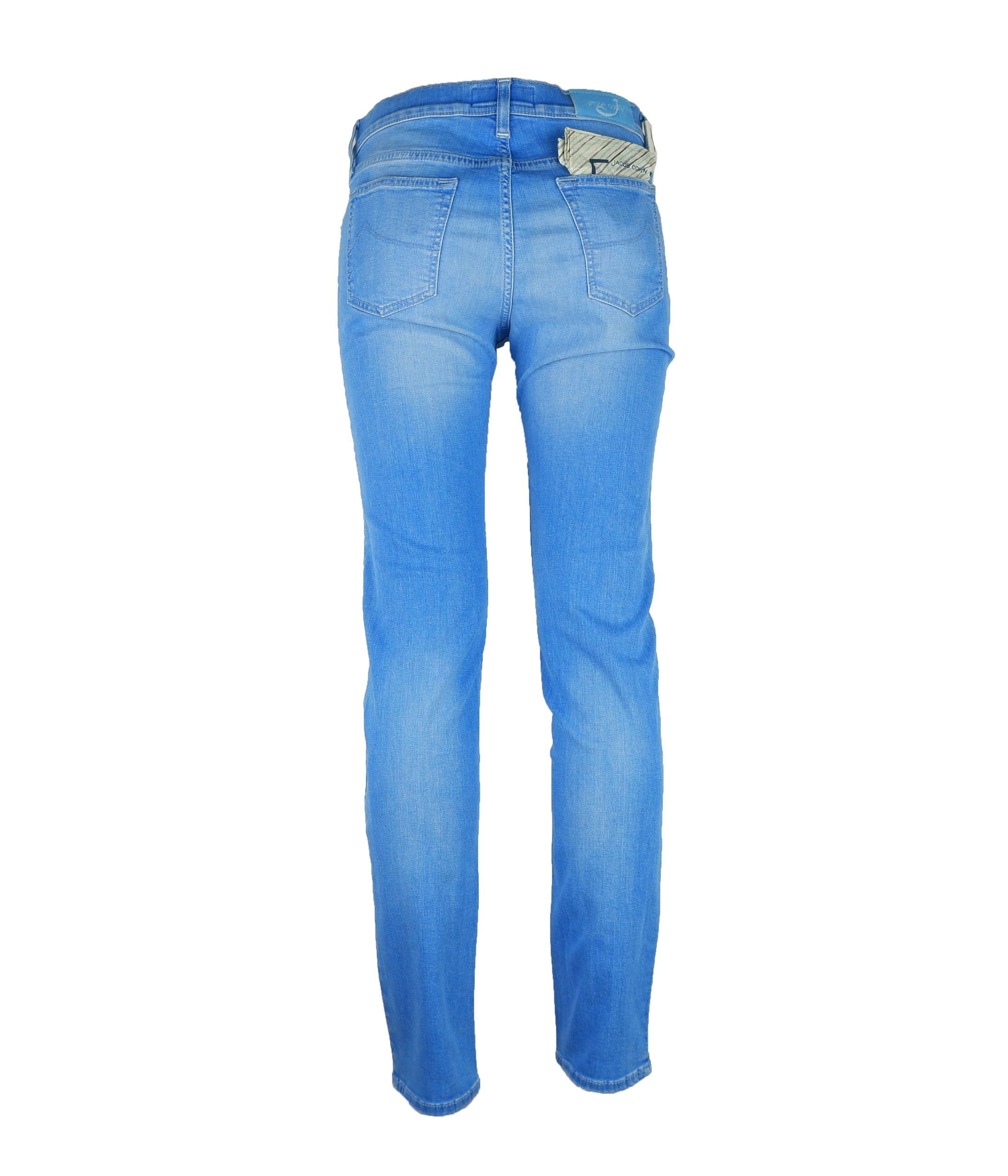 Jacob Cohen Eleganter Hellblauer Elastischer Denim