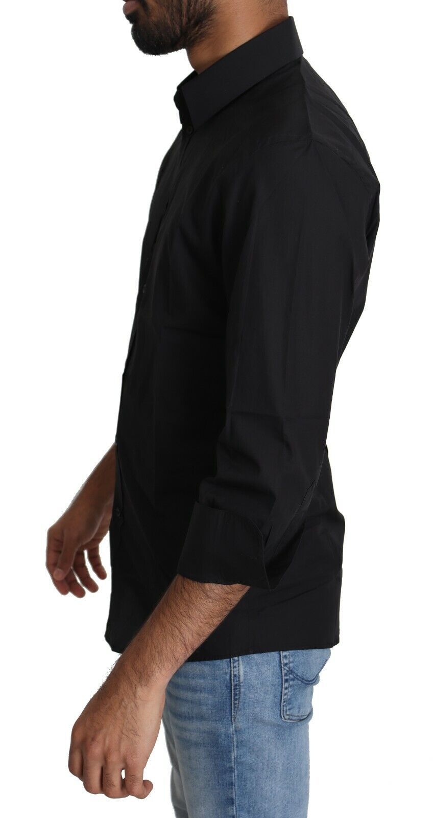 Chemise habillée slim noire élégante Dolce & Gabbana