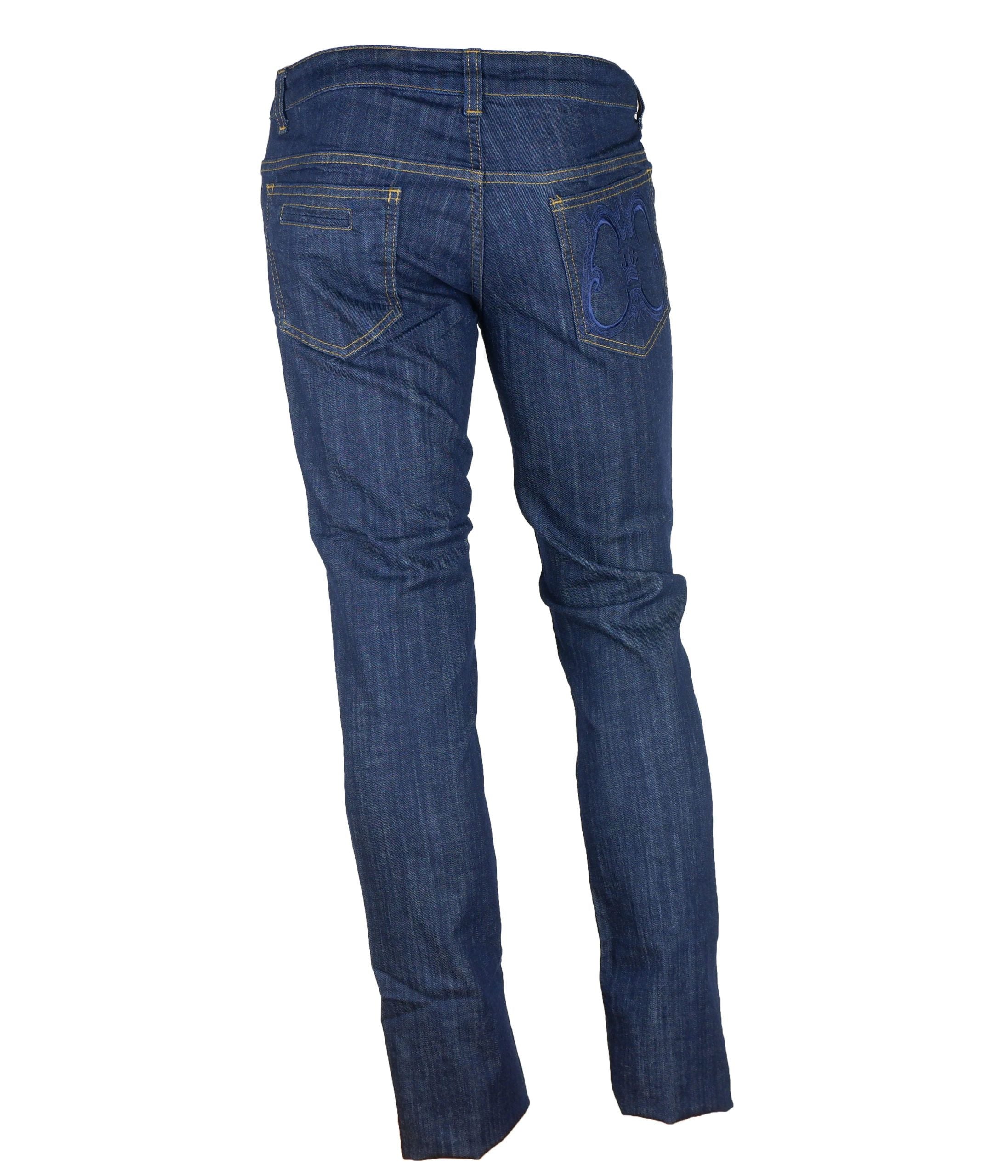 Cavalli Class Chic Dark Blue Regular Fit Denim