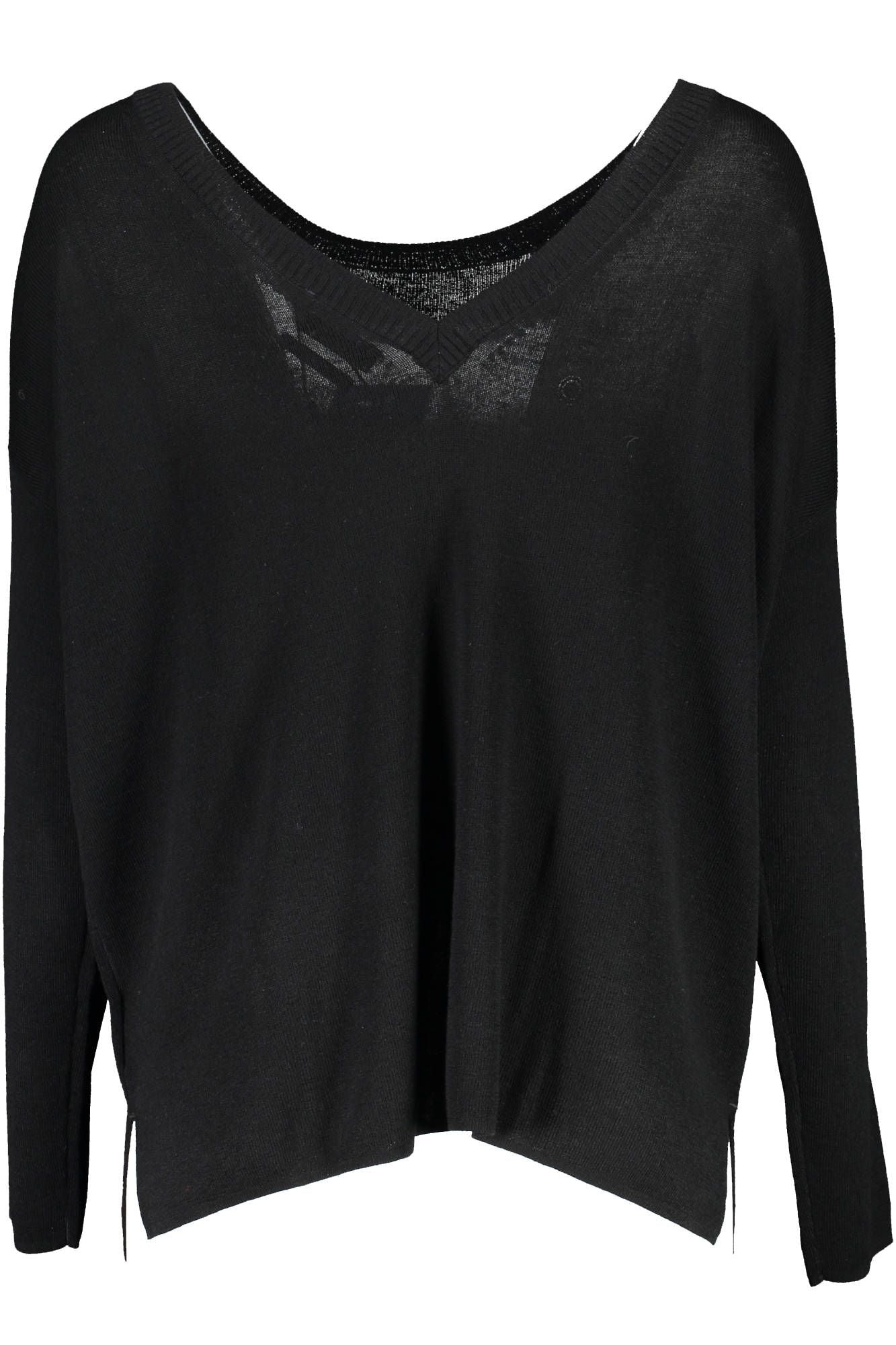 Pull en laine noire Gant pour femme