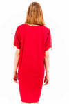 Love Moschino "Robe Femme Viscose Rouge"