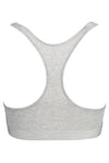 Soutien-gorge de sport en coton gris Tommy Hilfiger pour femme