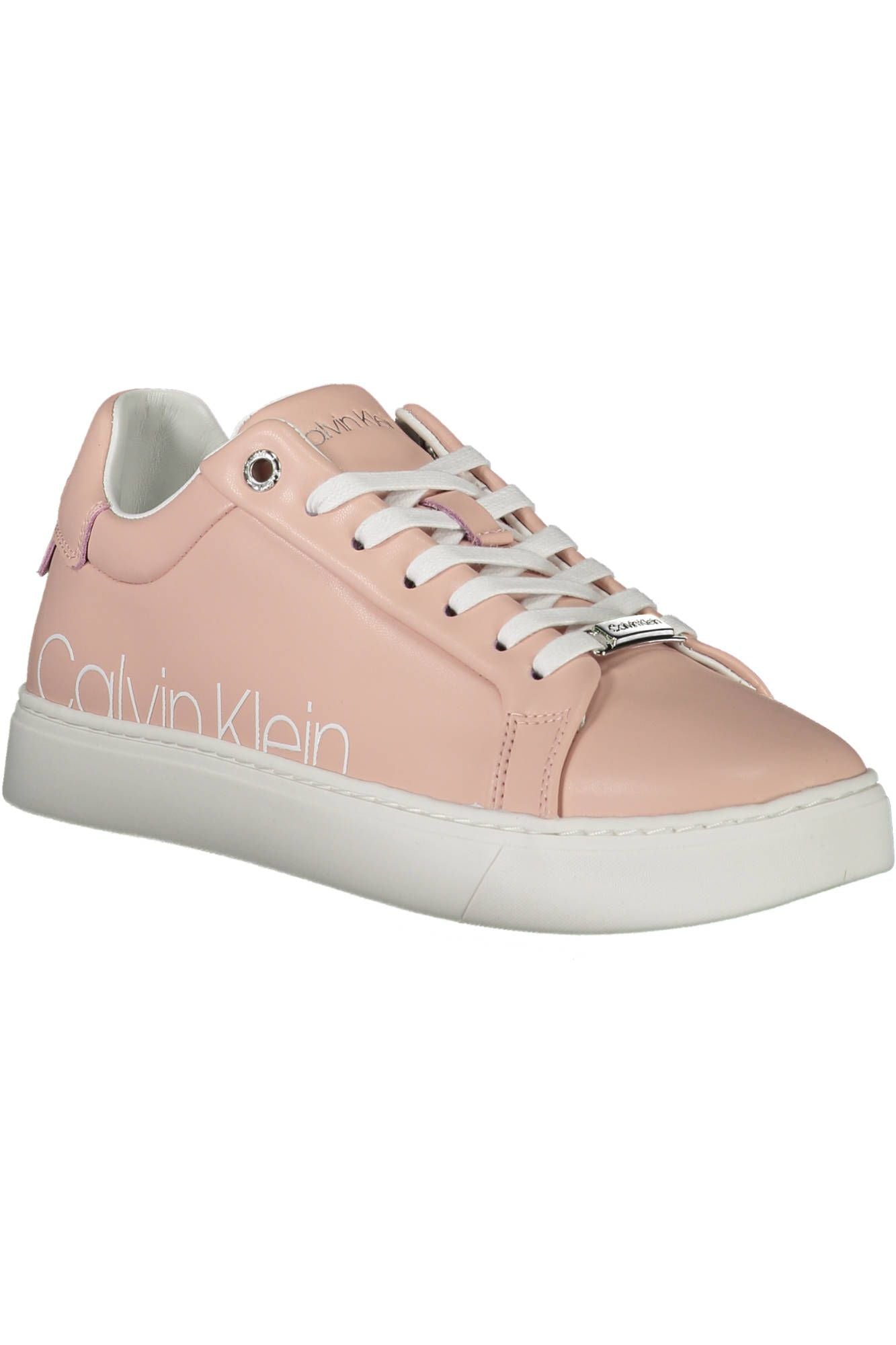 Baskets en cuir rose Calvin Klein pour femme