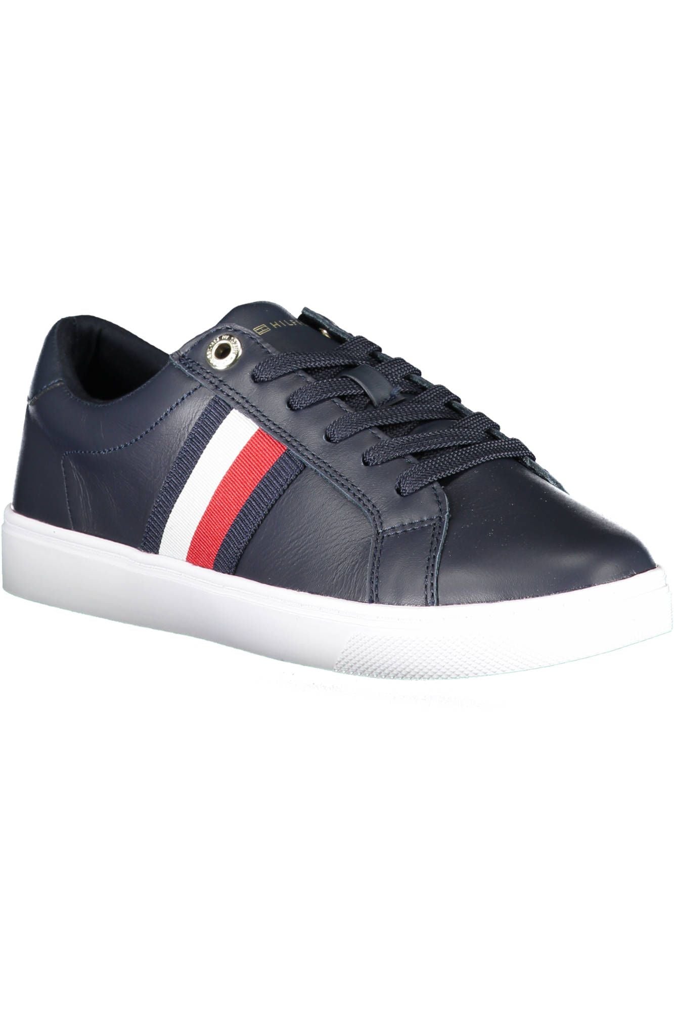 Tommy Hilfiger Blue Leather Women Sneaker