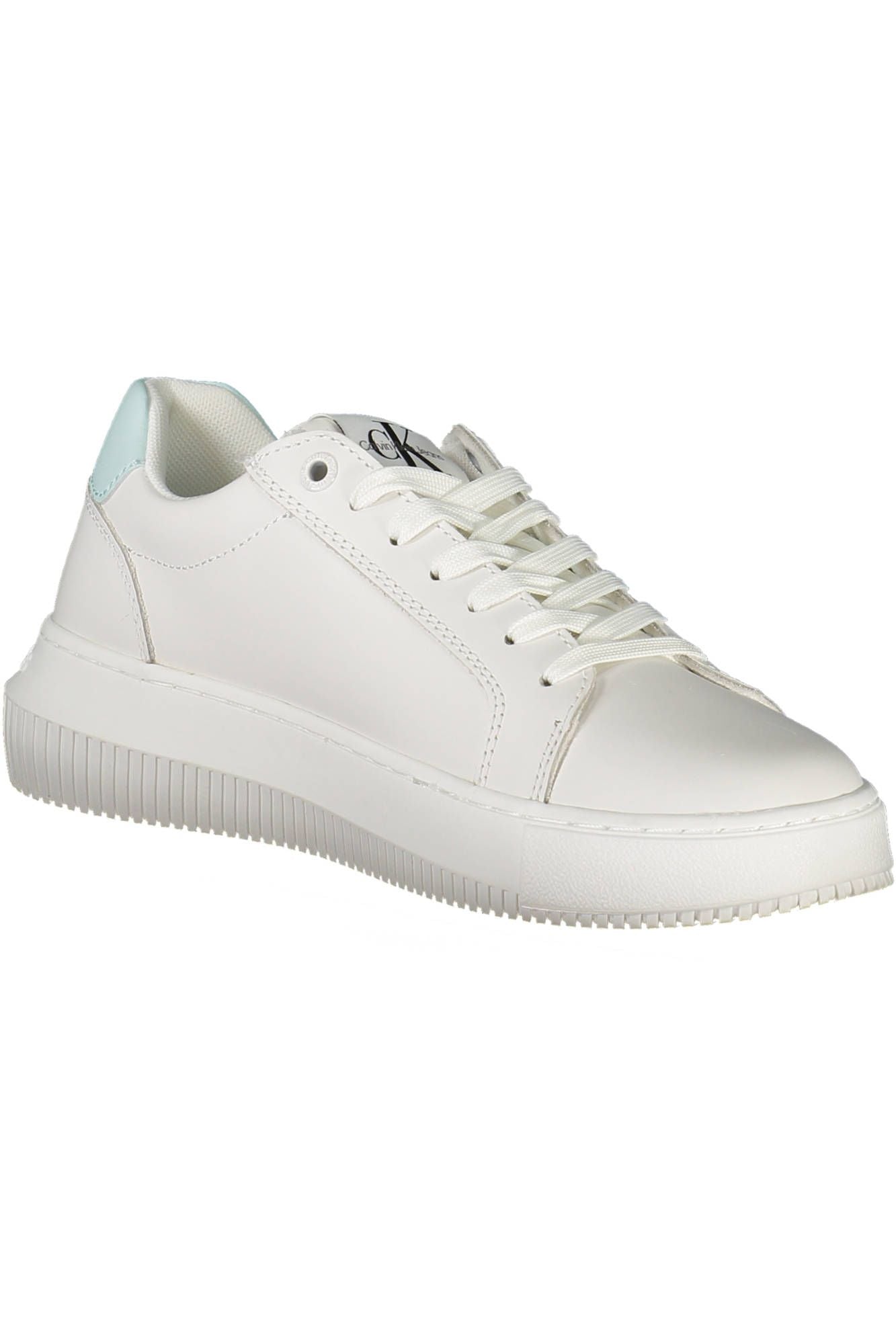 Baskets en cuir blanc Calvin Klein pour femme