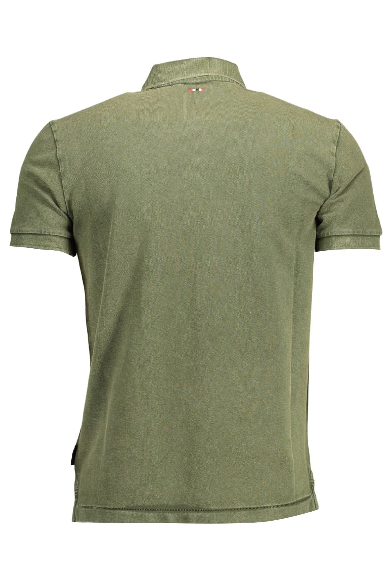 Napapijri Green Cotton Men Polo Shirt