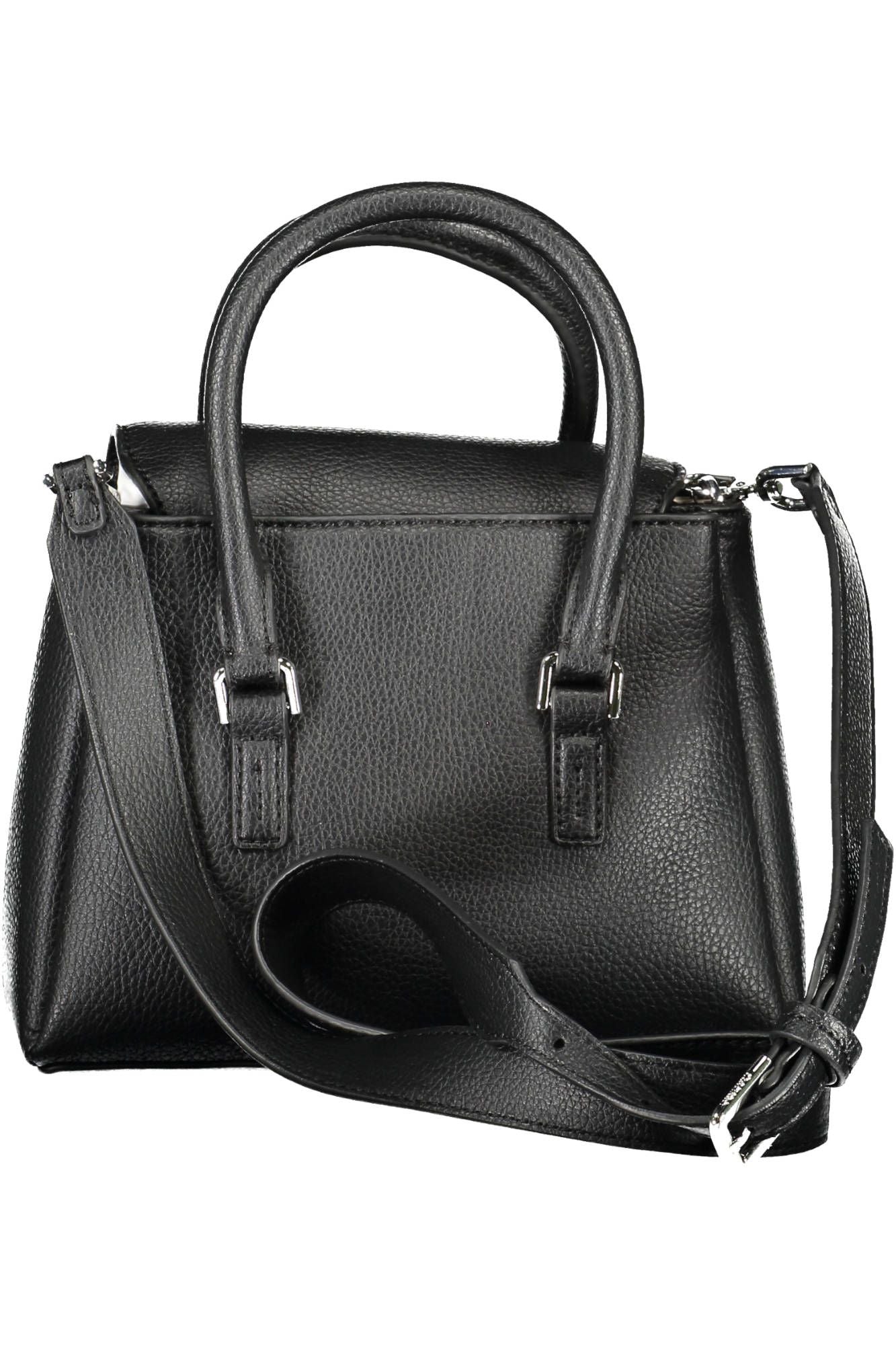 Calvin Klein – Schwarze Handtasche aus Polyester für Damen