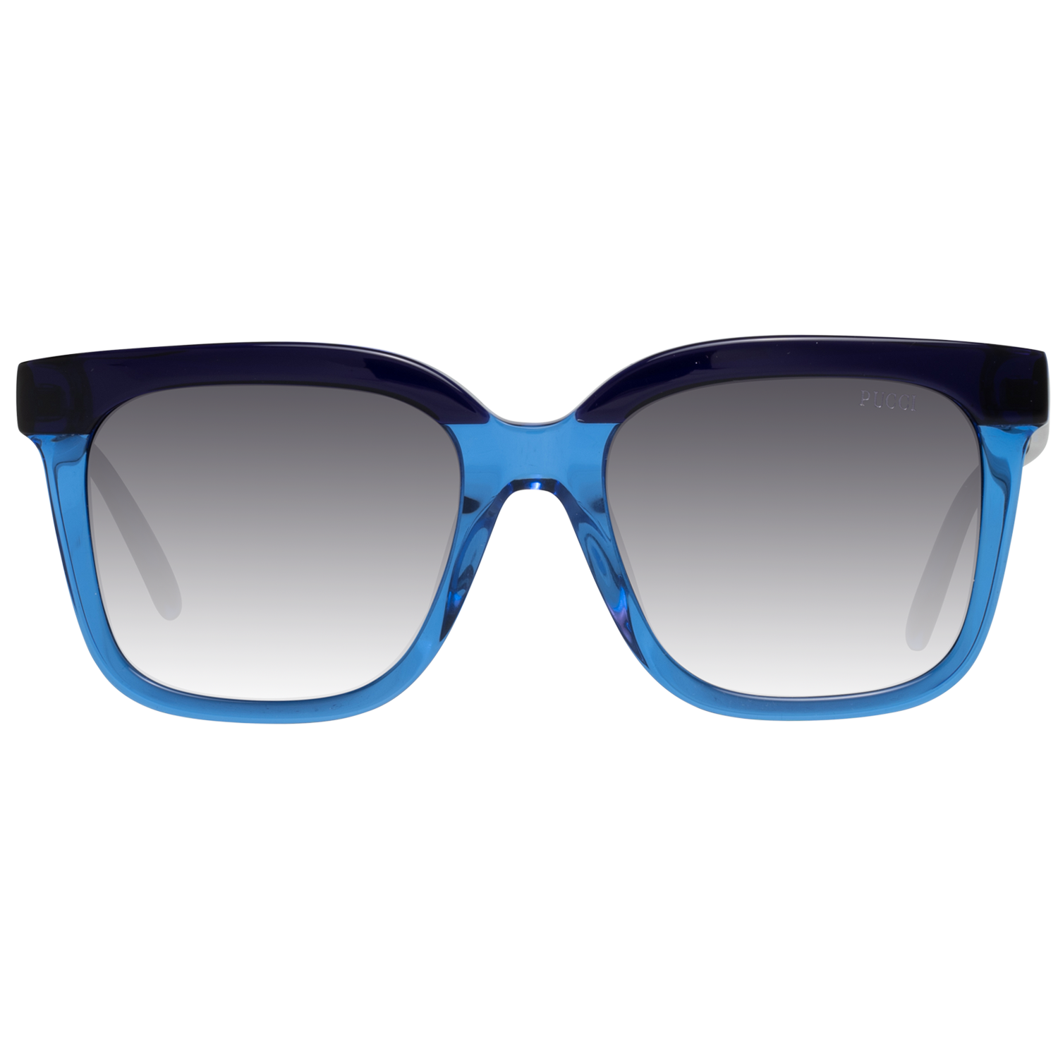 Emilio Pucci Chic Blue Square Gradient Sunglasses