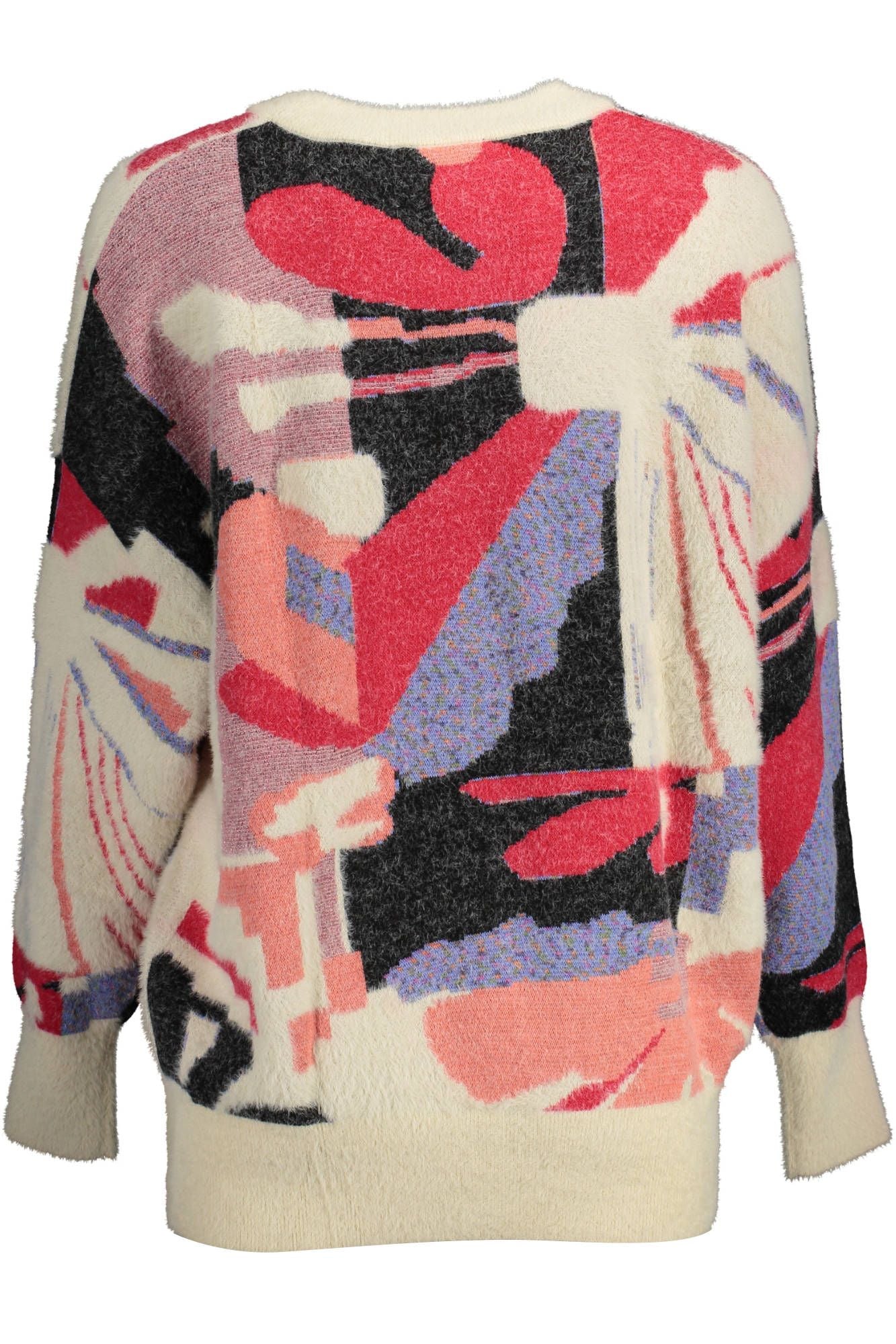 Pull femme en viscose blanche Desigual