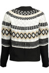 Pull femme en polyester noir Desigual