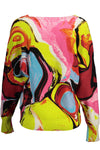 Pull en viscose rose Desigual pour femme