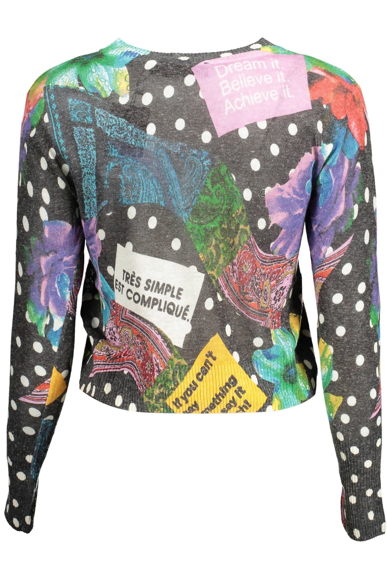 Pull Femme Acrylique Noir Desigual