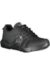 Baskets noires en polyester pour hommes Sergio Tacchini