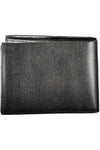 Portefeuille en cuir noir Calvin Klein pour homme