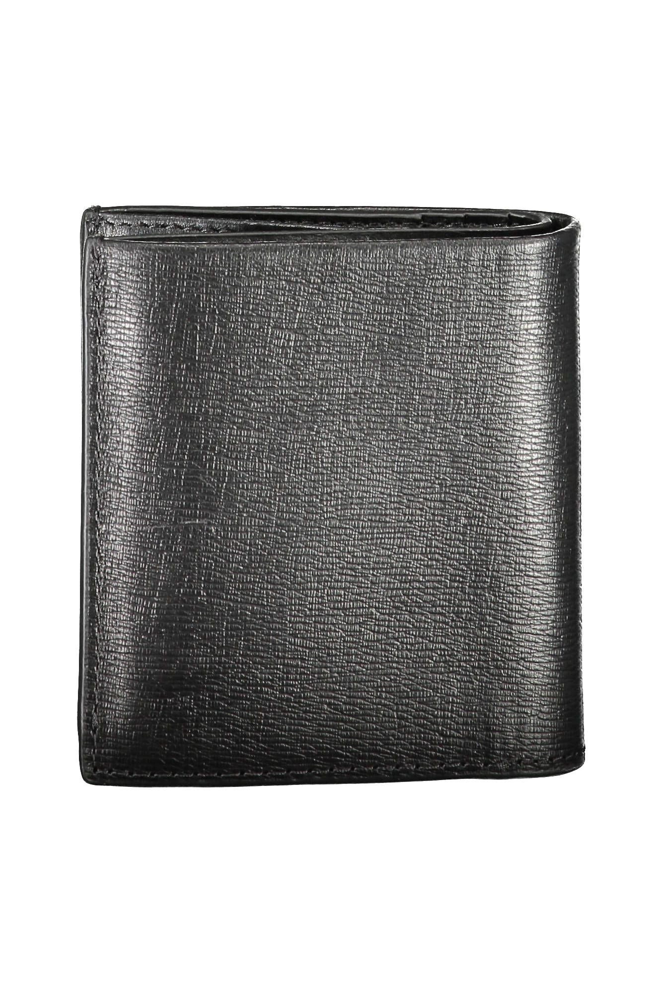 Portefeuille en cuir noir Calvin Klein pour homme